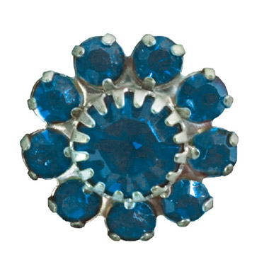 Toe Ring Flower - Light Sapphire