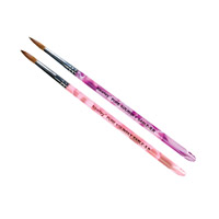 Pure Kolinsky Sable Round Brush Size 8 - Pink